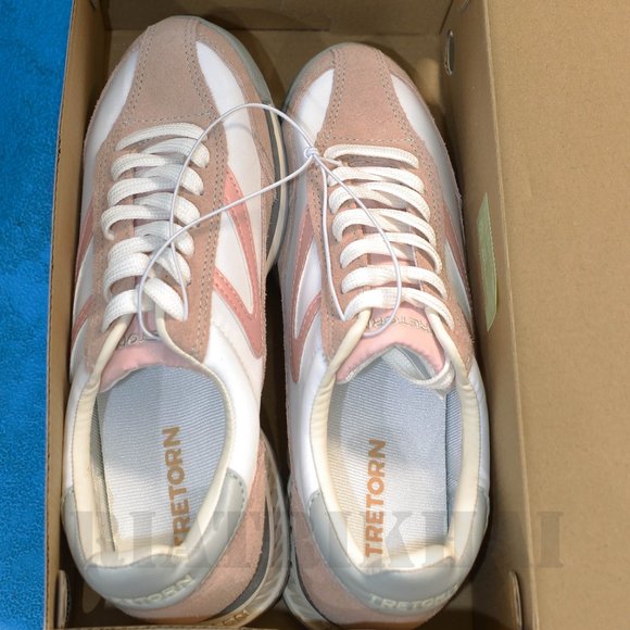 Tretorn Women’s Rawlins 2.0 BLUSH Sneaker Suede Leather Lightweight - Picture 10 of 10